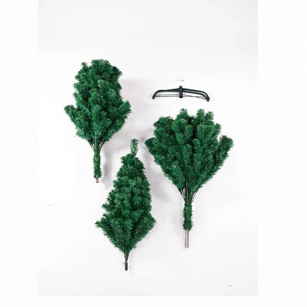 AEELLEEA- 5.5ft Artificial Christmas Tree with 850 Branch Tips, PVC Unlit Green Xmas Tree with Metal Stand