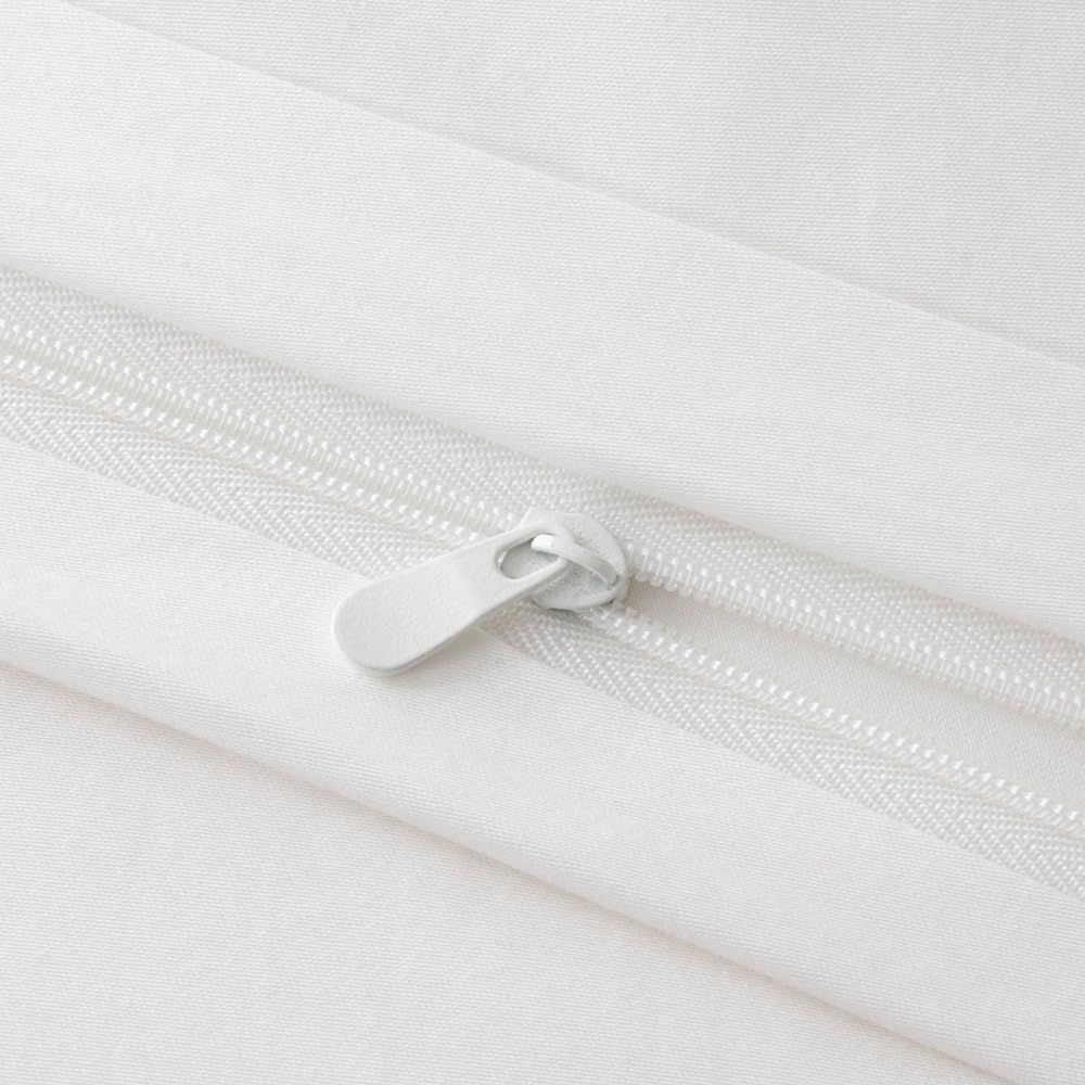 3 Piece White Washed Cotton Duvet Cover Set with Zipper, 100% Premium Cotton Bedding Set Hotel Quality, Soft Breathable Comforter Cover + 2 Pillowcases, Machine Washable