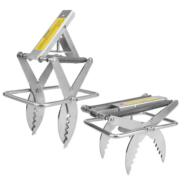 AEELLEEA 2 Pack Mole Traps 11.81" H, Galvanized Steel Scissor Pest Trap for Lawn Garden Yard Gopher Vole Control