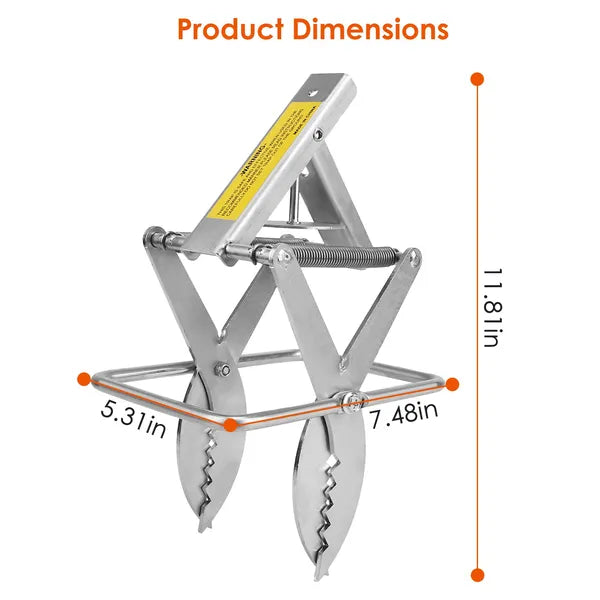 AEELLEEA 2 Pack Mole Traps 11.81" H, Galvanized Steel Scissor Pest Trap for Lawn Garden Yard Gopher Vole Control