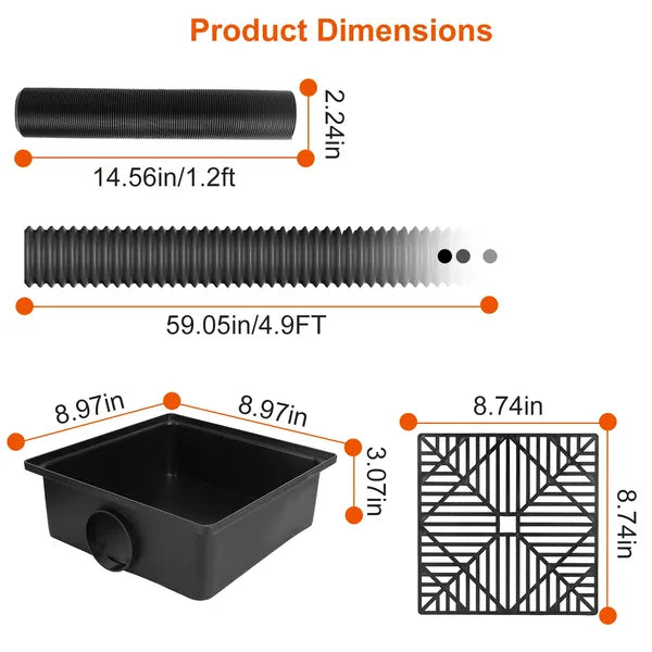 2 Pack Gutter Downspout Extension