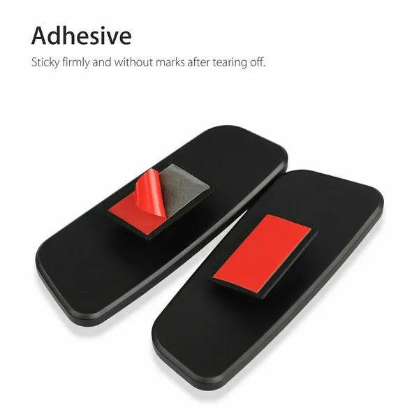 2‑Pack Car Blind Spot Mirrors, 360° Rotatable Convex Wide Angle Rear View Auxiliary Mirror, HD Glass Waterproof Self‑Adhesive Side Mirror for Vehicles