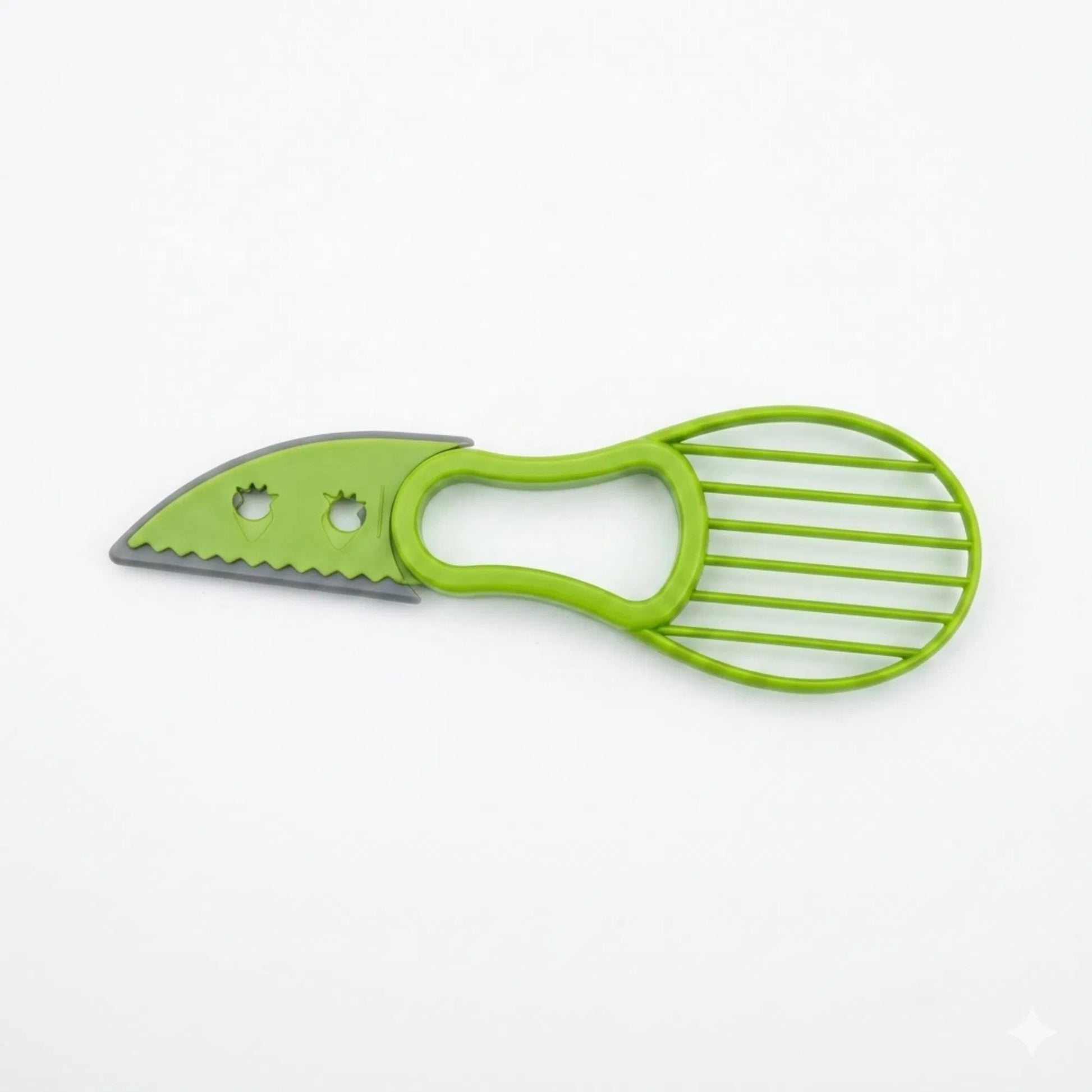 3-in-1 Avocado Slicer Cutter Pitter, Multifunctional Fruit Slicing Tool with Protective Cover, Food Grade Kitchen Gadget for Kiwi Strawberry Peach Apple Pitaya