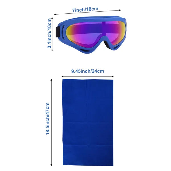 High definition male and female goggles, neck mask