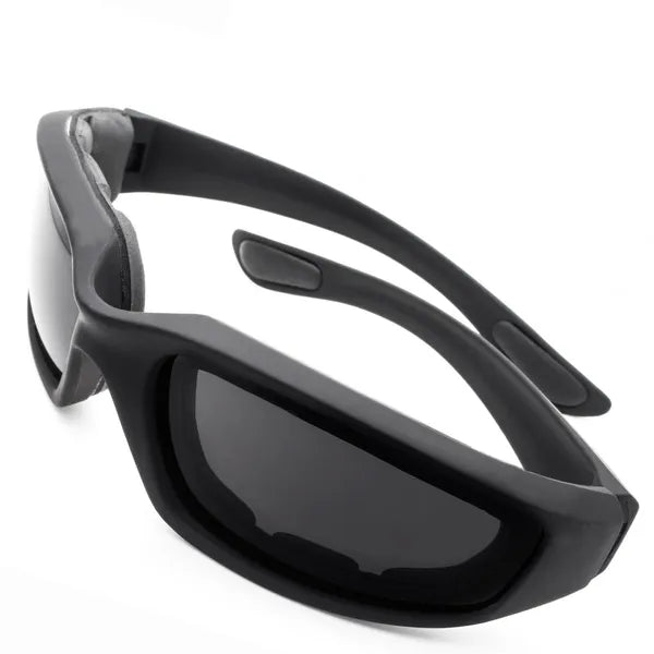 3 Pairs Outdoor Sports Riding Glasses, Wind-Resistant Cycling Sunglasses with Soft Padded Fit, Black