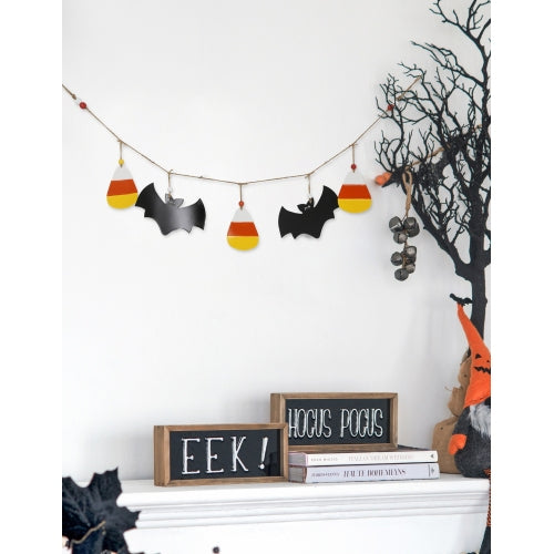 Set of 2, 47.5x7" Halloween Garland for Holiday Wall Decor