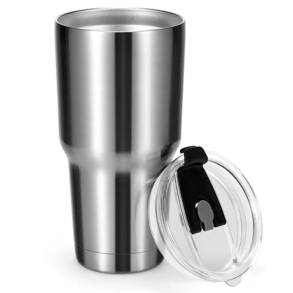 30oz Double Wall Vacuum Insulated Stainless Steel Tumbler, Travel Coffee Cup with Splash Proof Lid