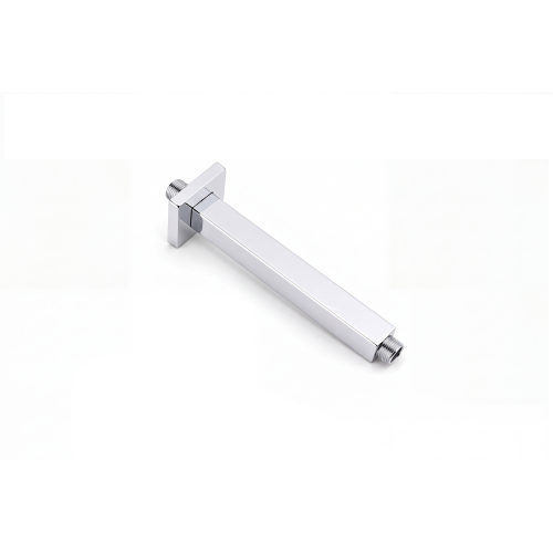 AEELLEEA 9.84 Inch Square Rain Shower Head with 11.2 Inch Ceiling Shower Arm, Chrome Overhead Rainfall Shower for Bathroom