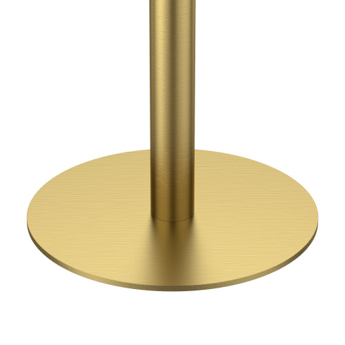 AEELLEEA 31.5-Inch Square Dining Table, White Marble-Look Top with Gold Metal Pedestal Base, Modern Kitchen Table