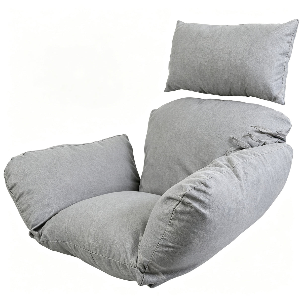 Hanging Egg Chair Cushion with Head Pillow, Thick Hollow Cotton Replacement Pad, Removable Washable Polyester Cover for Indoor Outdoor Wicker Swing Chair