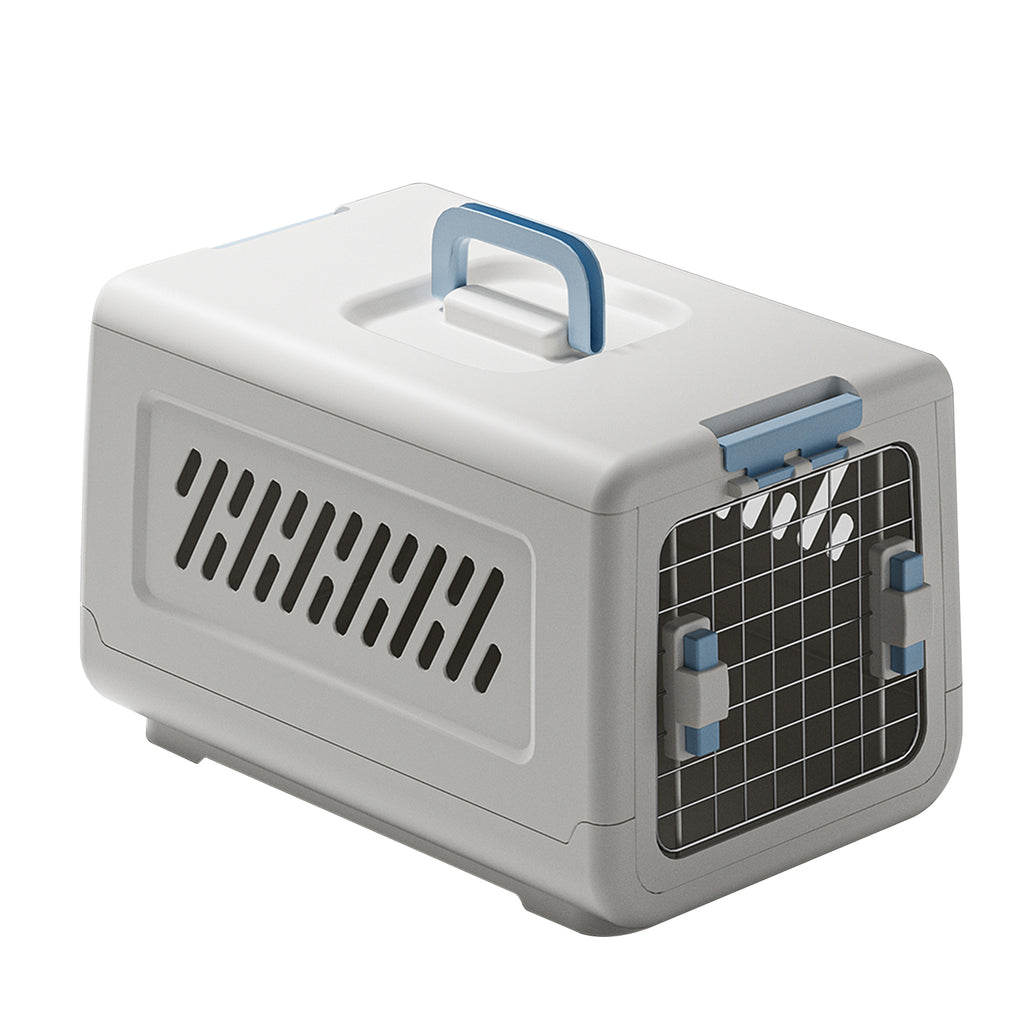 Small Hard Sided Pet Carrier, Portable Ventilated Travel Crate with Metal Door and Handle for Small Dogs and Cats, Perfect for Car Rides, Vet Visits and Daily Use