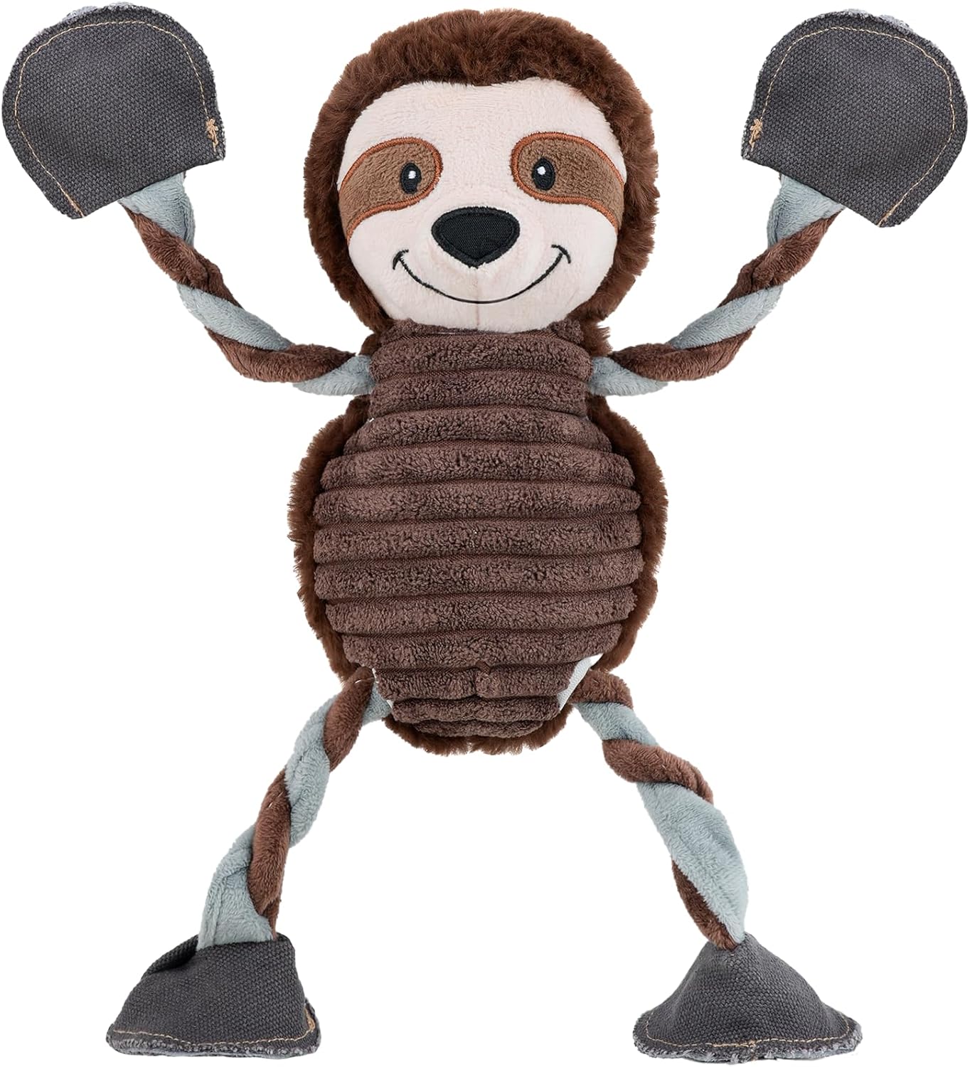 ZippyPaws Dog Toy Plush Dog Chew Toy with 5 Squeakers, Interactive and Durable Pet Toy for Chewing and Playing