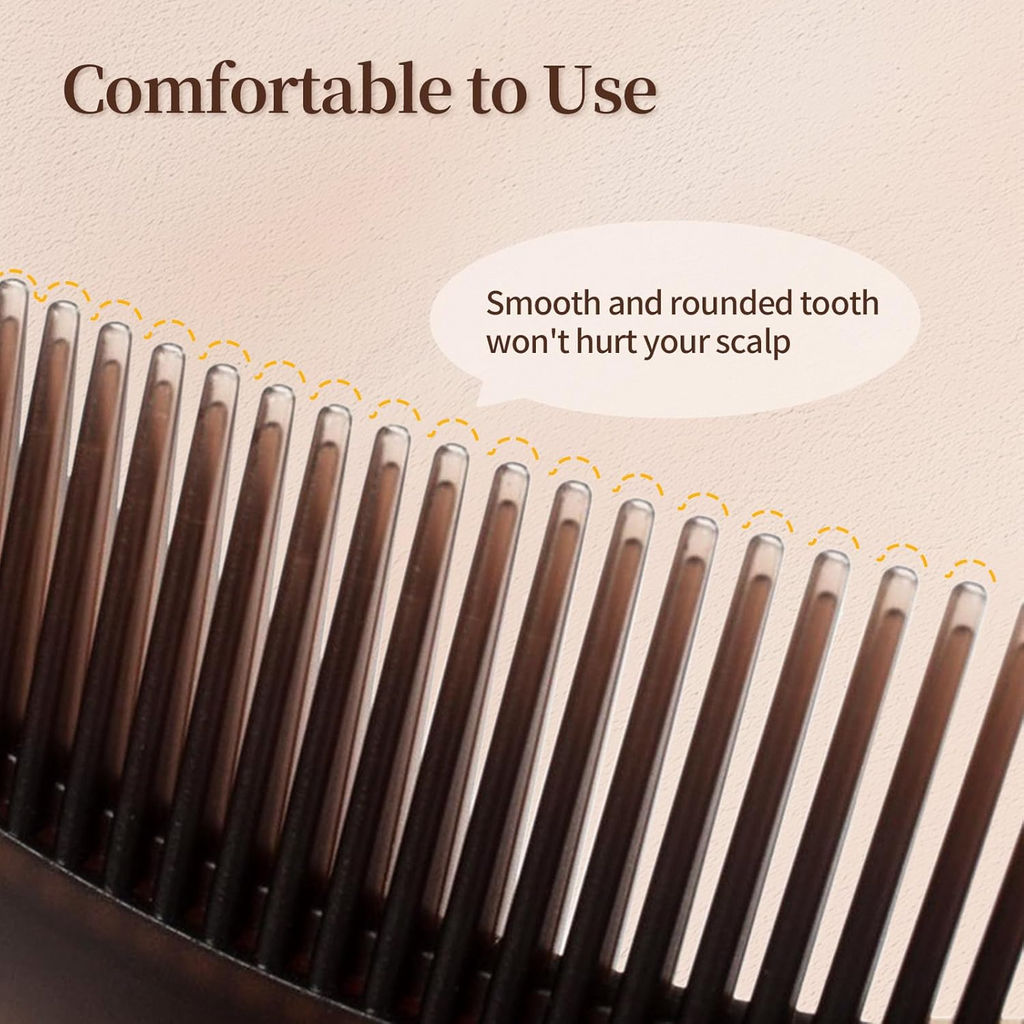 Self-Cleaning Dandruff Comb with Hollow Teeth, Scalp Massage Comb for Flake Removal, Oil Control & Scalp Detox, Hair Care Tool for Women, Men and Kids