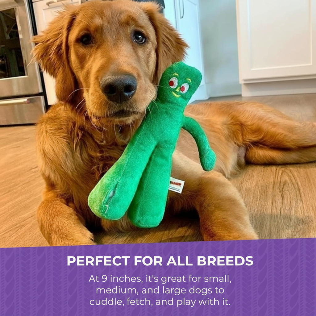 ZippyPawsDog Plush Toy -Extra Soft Plush w/ Flexible Legs & Arms  - Cute Dog Pet Toy (9", Green)