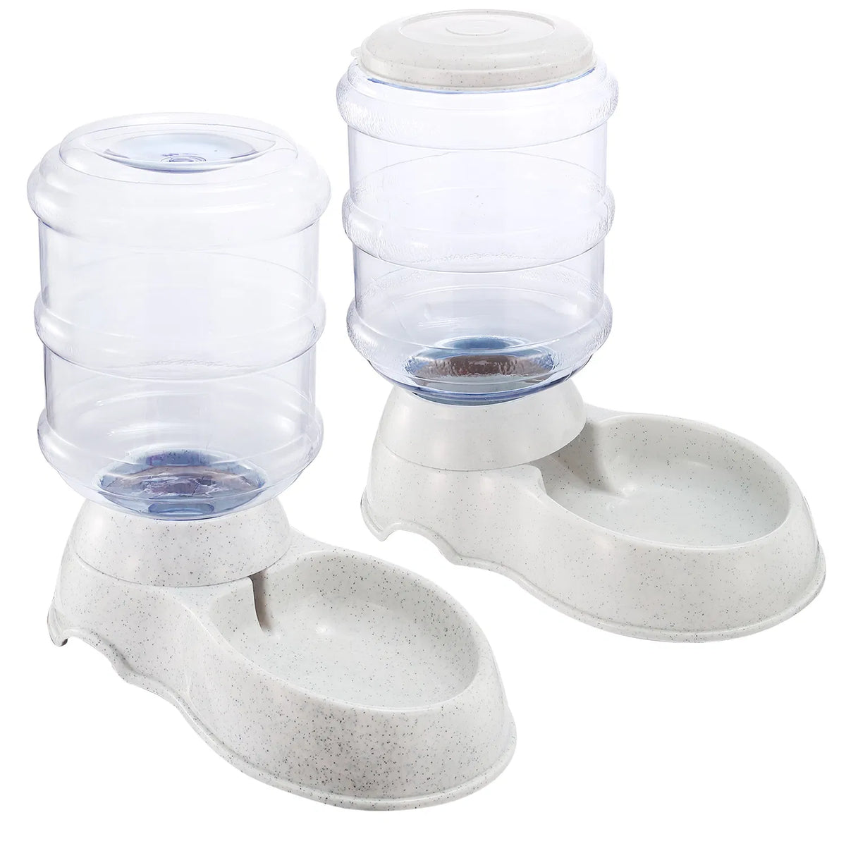 AEELLEEA 1 Gallon Automatic Gravity Pet Water Dispenser, Waterer Bowl for Cats and Dogs, Food-Grade PP, No Electricity, Anti-Slip