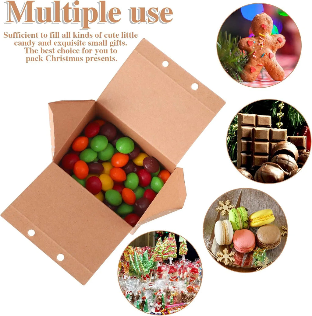 36‑Pieces Mini Christmas Party Favor Boxes, Multicolor Small Xmas Treat Gift Boxes for Holiday Party Favors & Stocking Stuffers