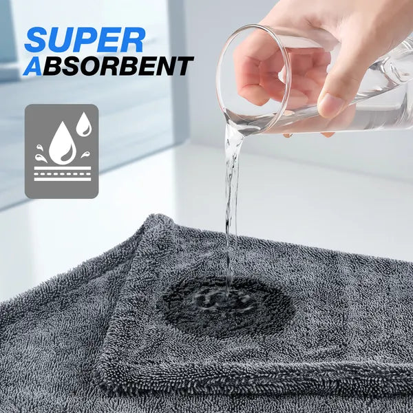 1500 GSM Microfiber Car Drying Towel 36"x24" Extra Large Quick Dry Absorbent Cleaning Cloth