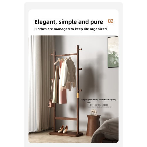 Coat Racks solid wood hanger 23.6* 11*71in Solid environmental protection easy to assemble beautiful can be placed in the bedroom/living room