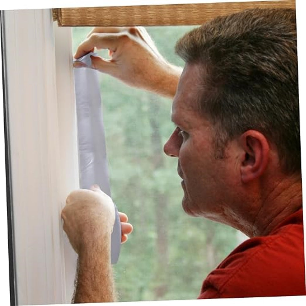 Window Weather Stripping Sealing Tape, Heavy Duty Waterproof Fabric Tape for Door Window Gap, Insulation Seal for Winter Heat Loss Prevention