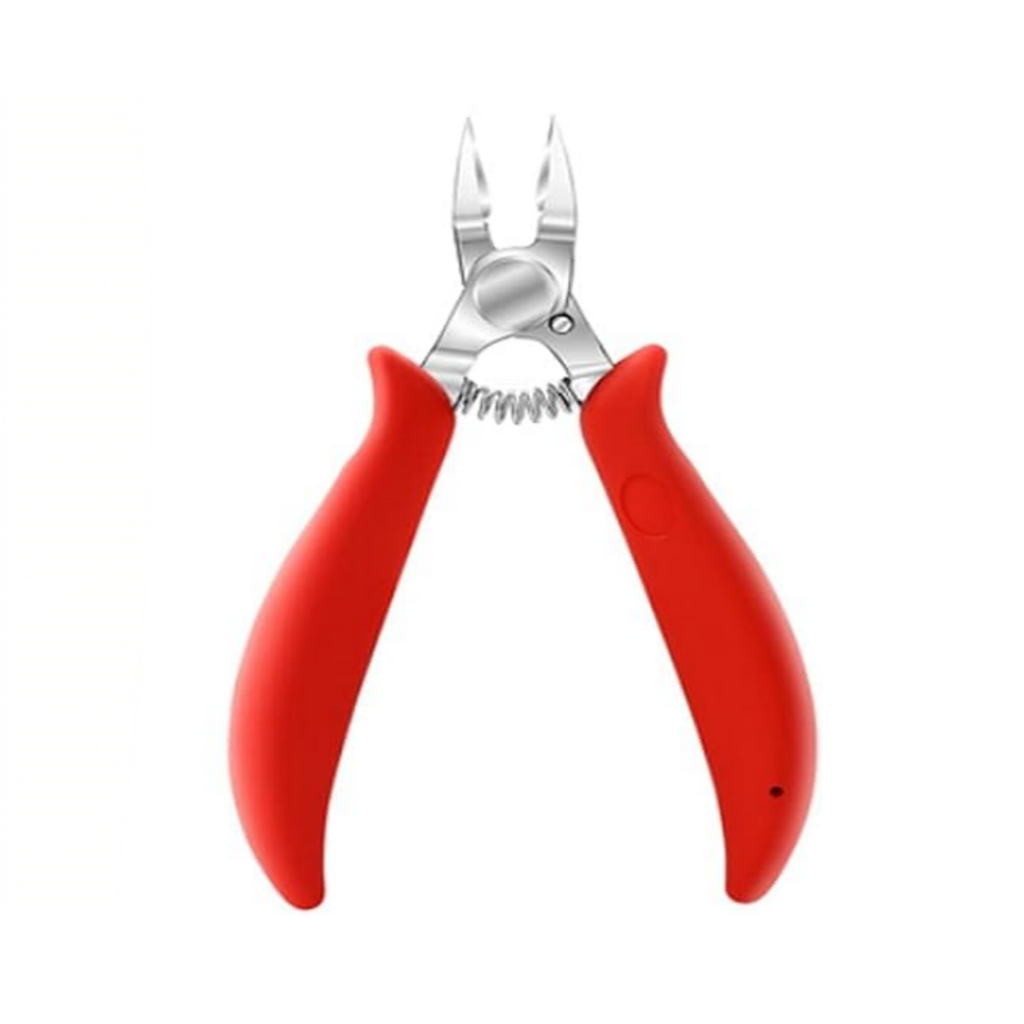 Stainless Steel Ingrown Toenail Nipper, Wide Jaw Curved Blade Nail Clipper with  Non-Slip Handle & Spring for Home Pedicure