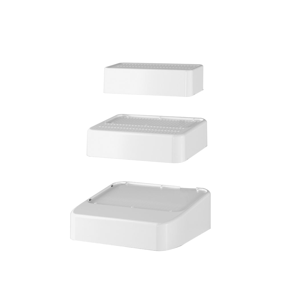 Adjustable 3 Steps Litter Box Ramp, Litter Box Step with Filter Function, Easy to Clean Cat Litter Stair Catcher for Older Cats and Small Cats