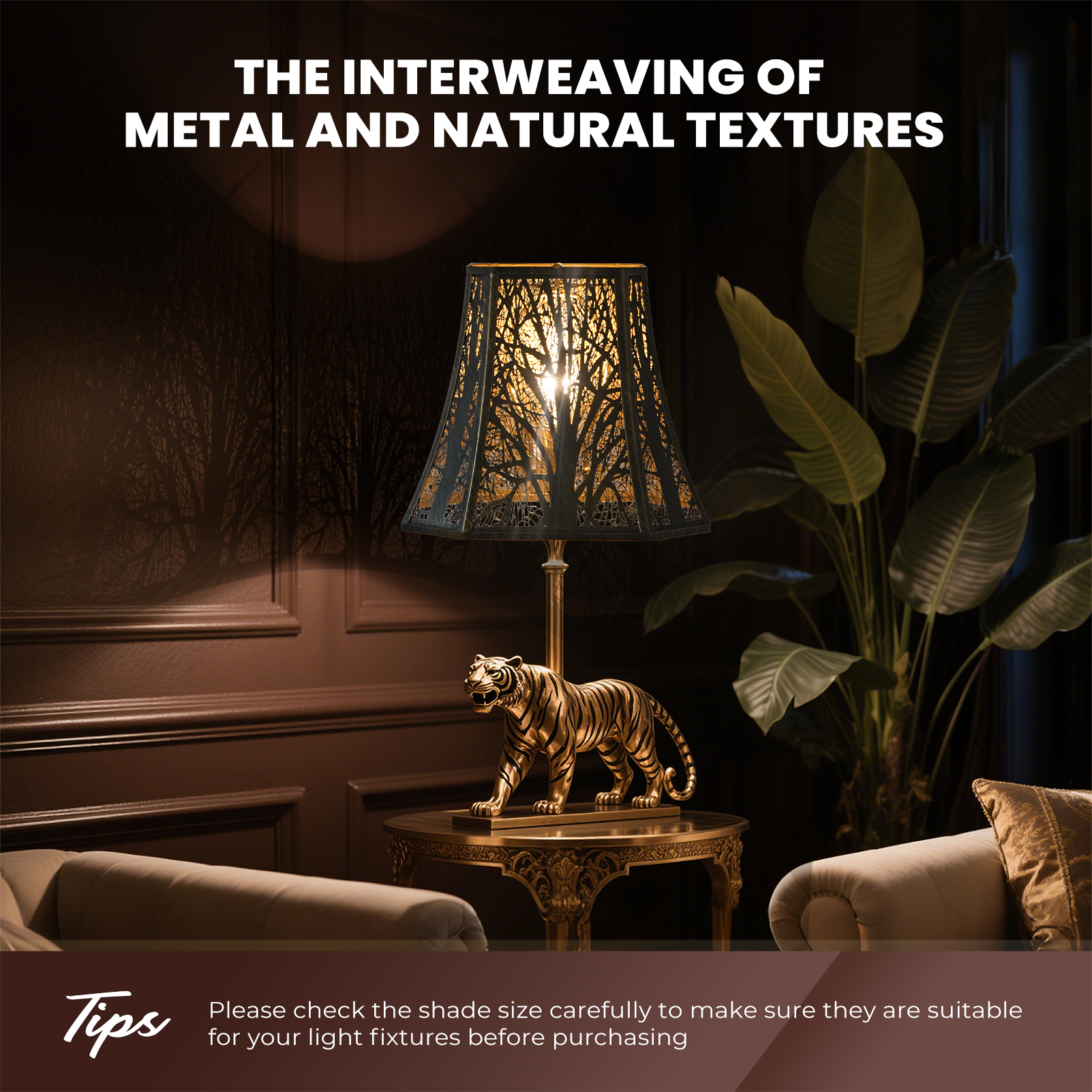 Square Cut Corner Bell Lampshade – 7×12×10.5 Inch