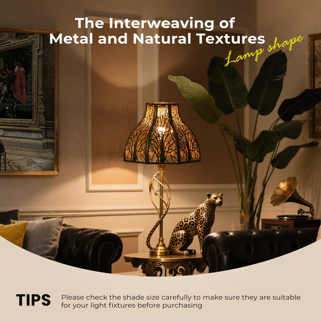 8-Petal Metal Lotus Lampshade – Design for Floor & Table Lamps