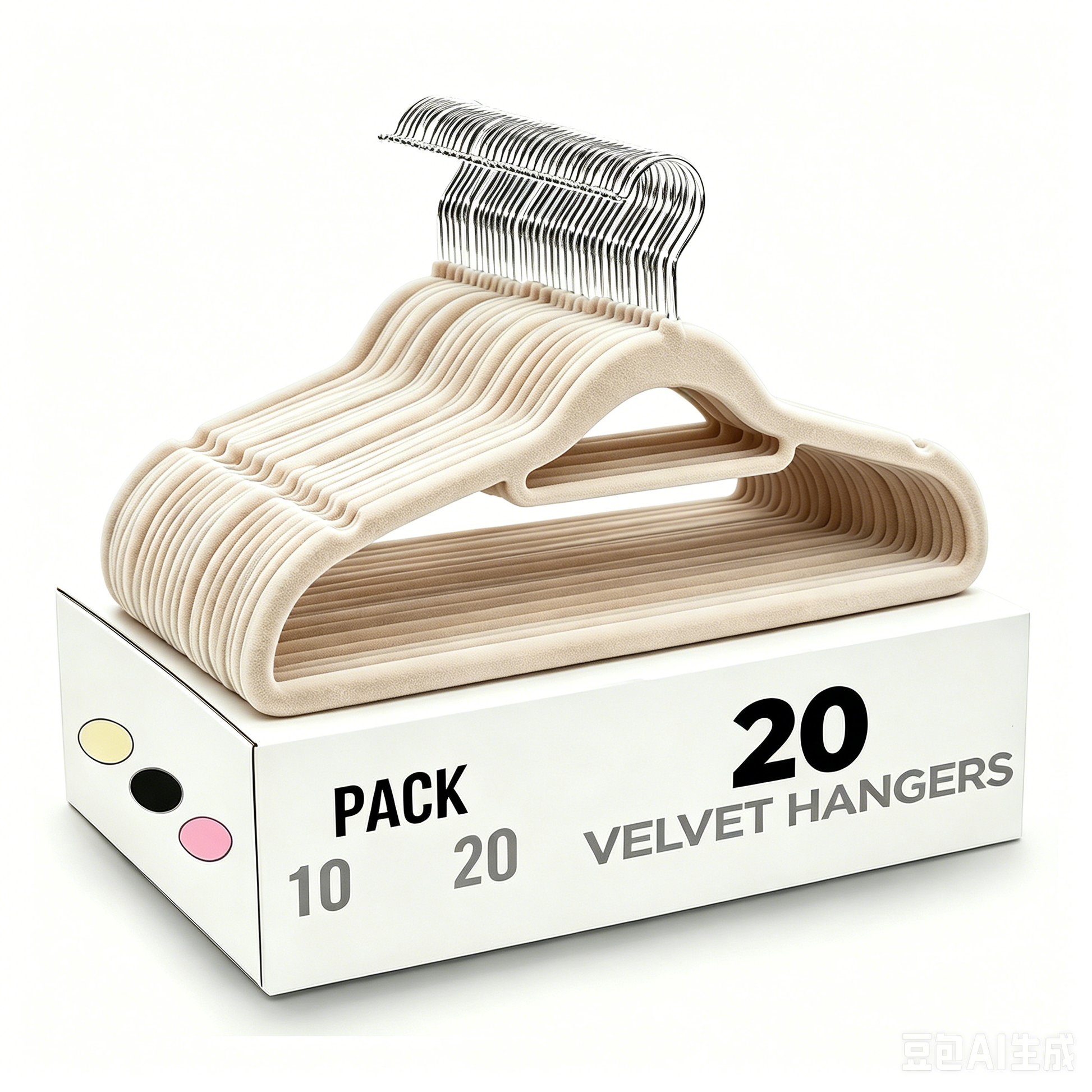 Only Hangers "Petite Size Black Velvet Suit Hangers - 20 Pack