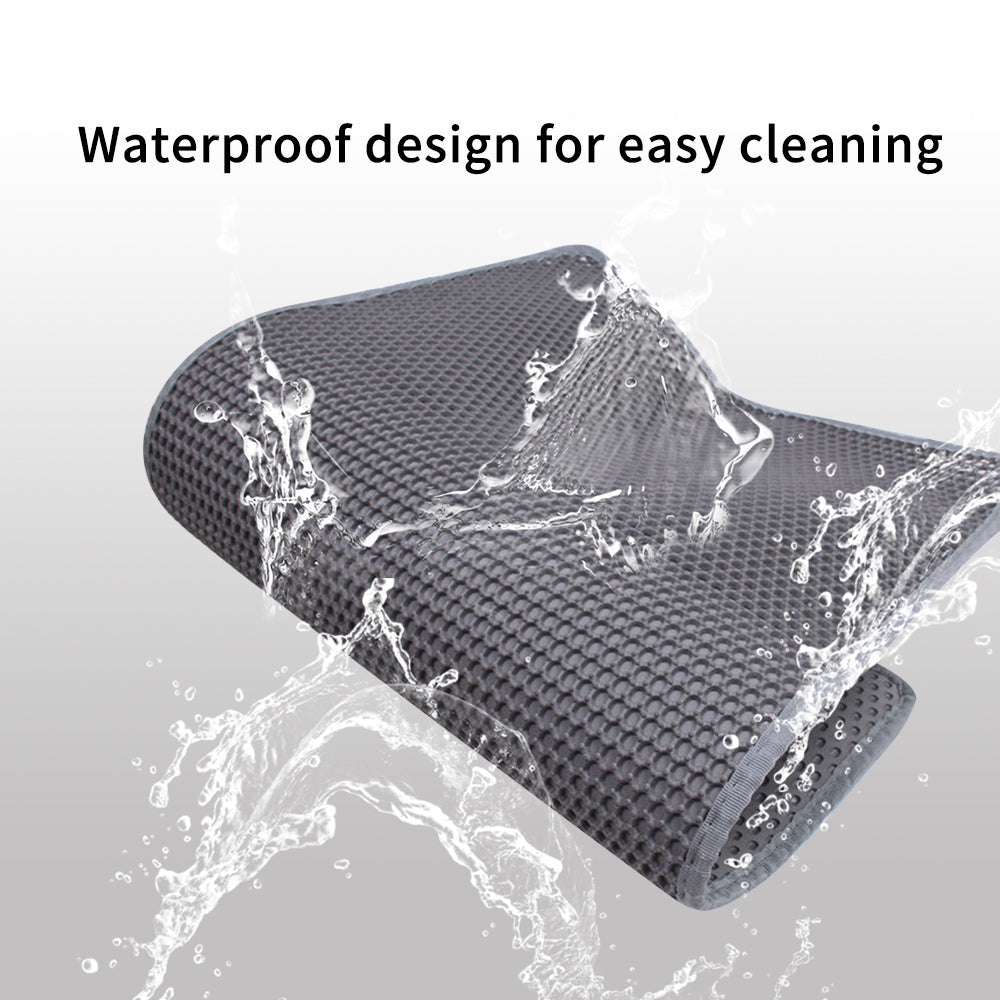 Cat Litter Mat Non Slip Big Pet Litter Box Filter Mat Double Layer Wear Resistant Waterproof Cat Litter Mat Pet Clean Supplies