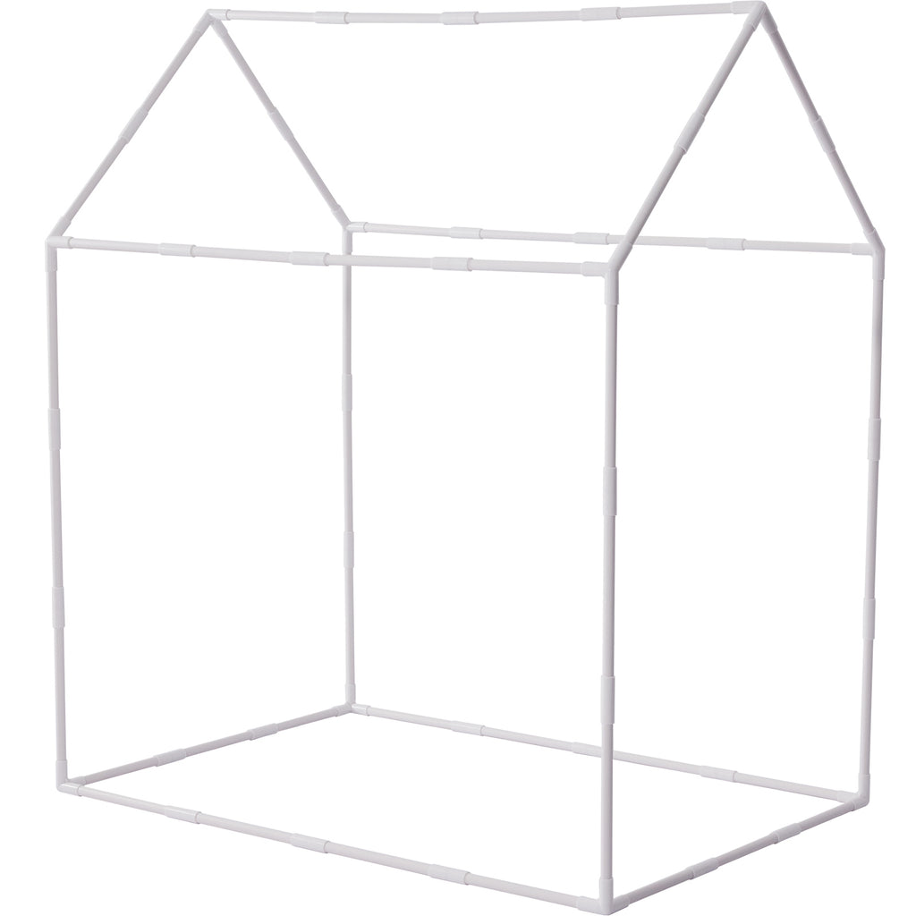 AEELLEEA Beige Kids Play Tent for 1-5Y, Indoor Outdoor Toddler Tent with Damp-Proof Mat & Lamp, Window for Boys Girls