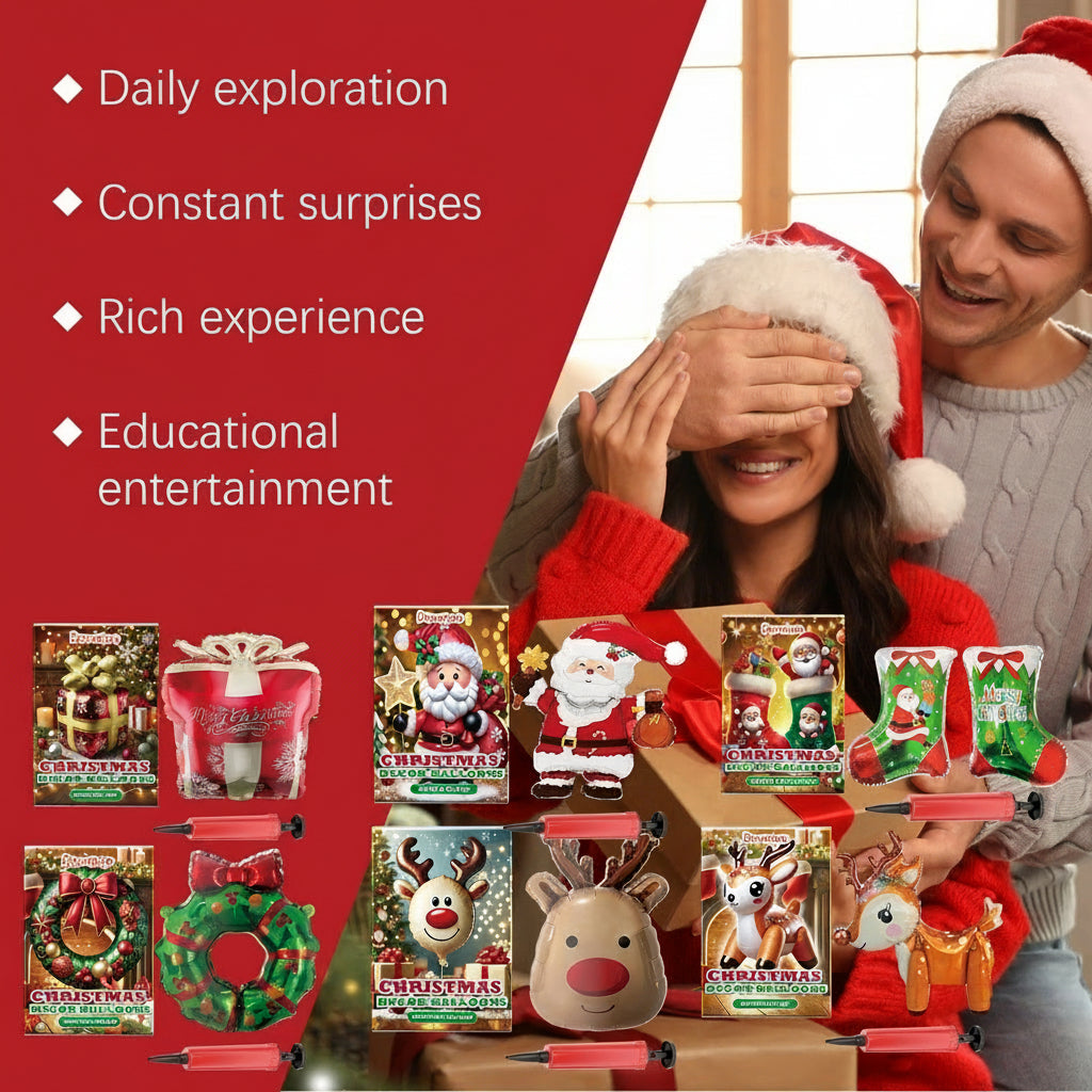 Dowmoo Christmas Balloons Balloon Standing Santa Claus Reindeer Christmas Tree Event Atmosphere Decoration