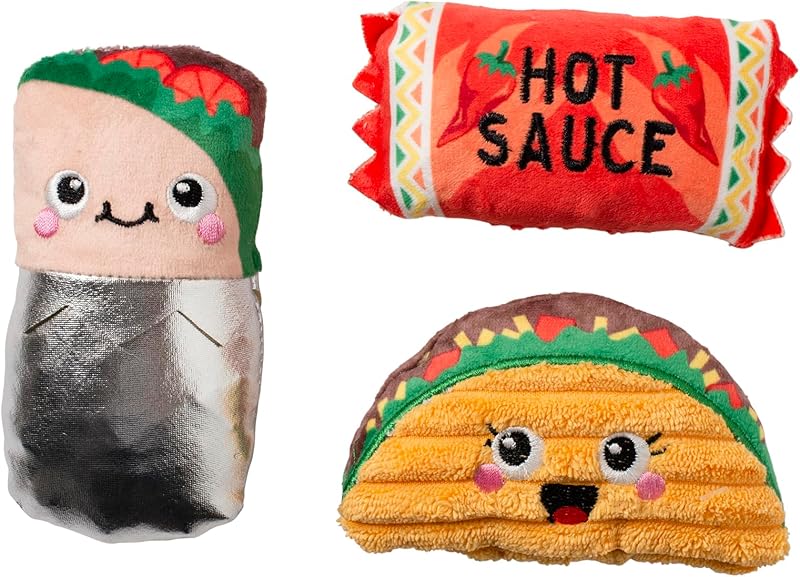 Fringe Studio Plush Dog Toy Set, Interactive Hide and Seek Play, Fiesta Till You Siesta, Pet Shop Collection (289226)