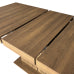 Extendable Dining Table, Rectangular Wood Dining Table with Storage Shelf Pedestal Base, Fluted Modern Table for Kitchen Dining Room