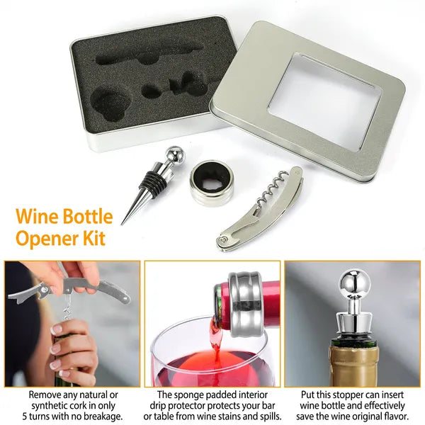 3 Pack Stainless Steel Bottle Opener Set, 7 Inch Heavy Duty Flat Beer Bottle Openers for Bar & Home Kitchen`
