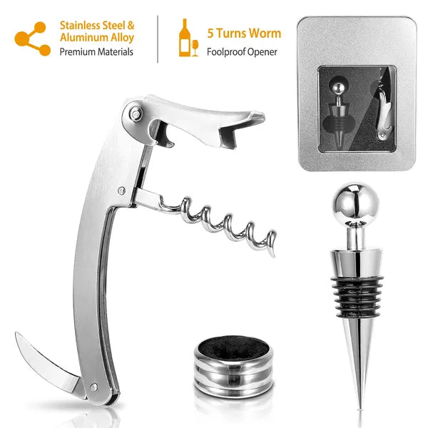 3 Pack Stainless Steel Bottle Opener Set, 7 Inch Heavy Duty Flat Beer Bottle Openers for Bar & Home Kitchen`