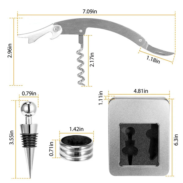 3 Pack Stainless Steel Bottle Opener Set, 7 Inch Heavy Duty Flat Beer Bottle Openers for Bar & Home Kitchen`