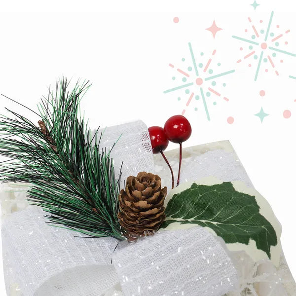 Aeelleea Set of 3 Lighted Gift Boxes, Square ABS Frame LED Warm White 60 Lights, Christmas Holiday Home Garden Decor Boxes