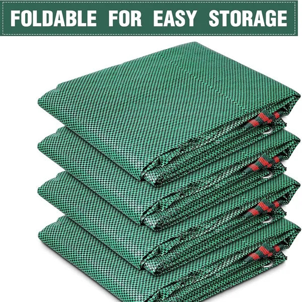 4-Pack XXL 272L Garden Waste Bags, Heavy Duty Reusable PP Yard Leaf Bags with Reinforced Handles