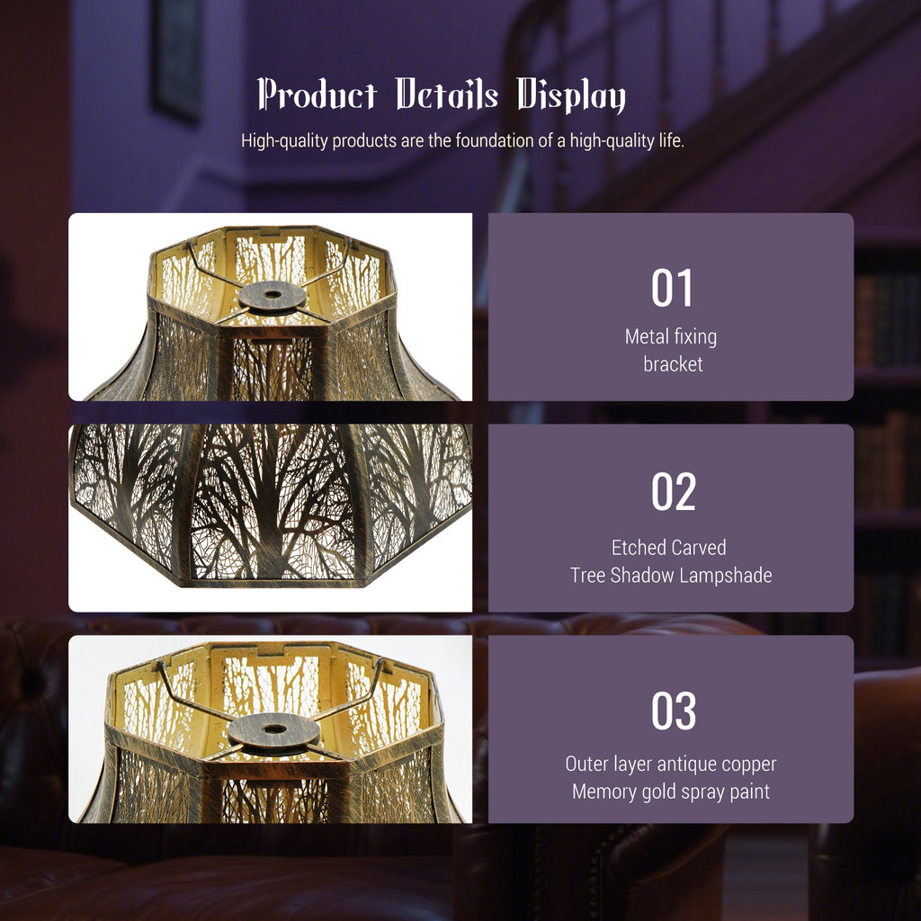 8-Petal Metal Lotus Lampshade – Design for Floor & Table Lamps