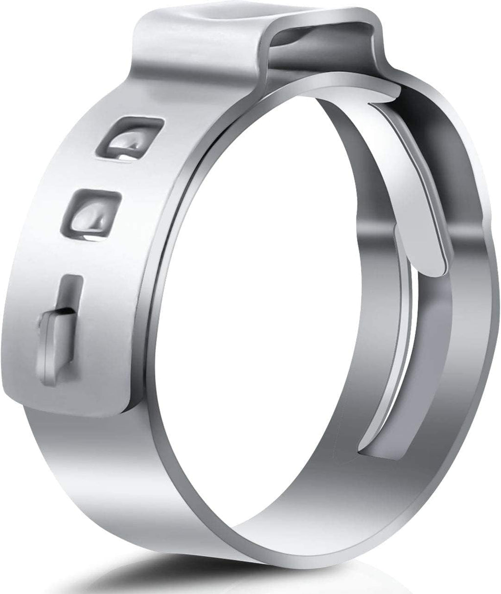 AEELLEEA-3/4 Inch PEX Cinch Clamps,304 Stainless Steel Pinch Rings 50 Pack for PEX Tubing Pipe Plumbing Connections