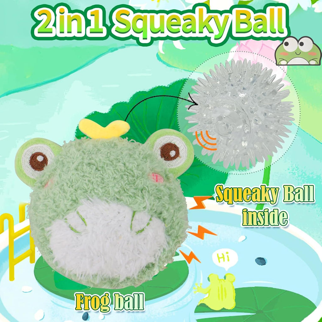 ZippyPaws3Pack Squeaky Dog Balls,2 in1 Funny Puppy Ball Toys,Birthday Dog Toy for Small Medium Dogs (Farm Ball)