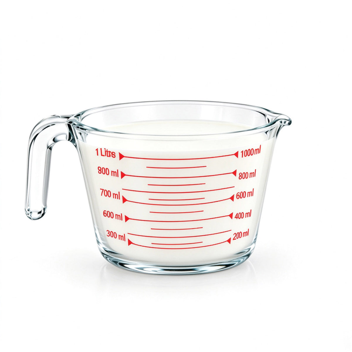 32 oz Glass Measuring Cup, Liquid Measuring Cup with Easy-Read Markings, Clear Glass Measure Cup, Dishwasher, Oven & Microwave Safe
