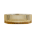 Round Glass Vessel Sink 14 Inch, Light Gold Crystal Glass Bathroom Vanity Bowl, Above Counter Sink No Faucet