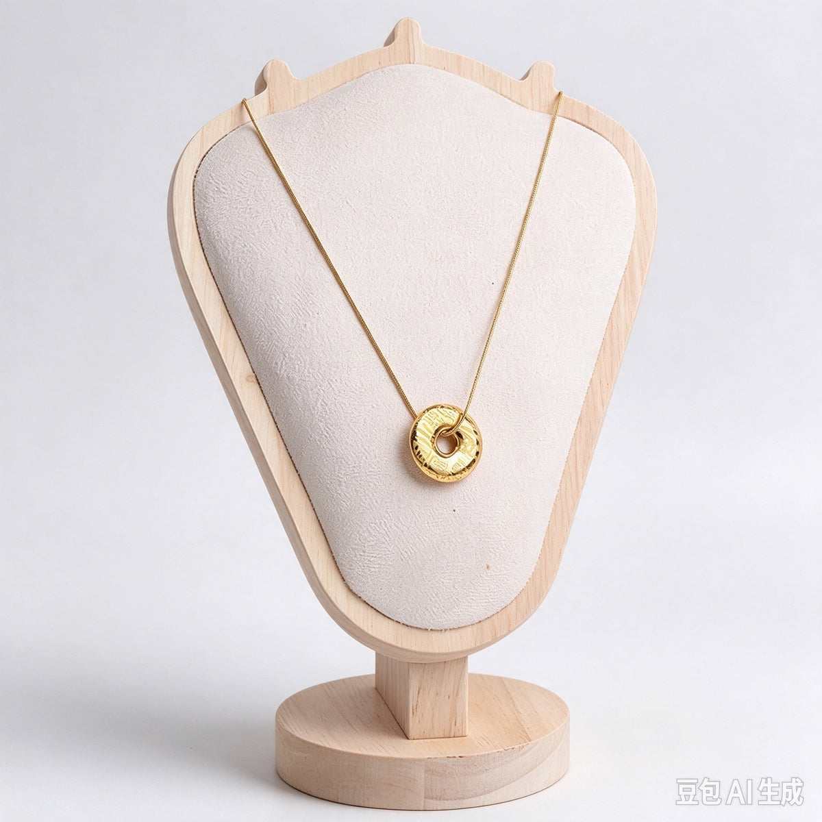 Wood Necklace Display Stand, Bust Jewelry Holder, Jewelry Organizer for Vendors, Retail Shows & Home Display