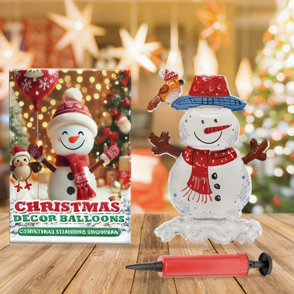 Dowmoo Christmas Balloons Balloon Standing Santa Claus Reindeer Christmas Tree Event Atmosphere Decoration