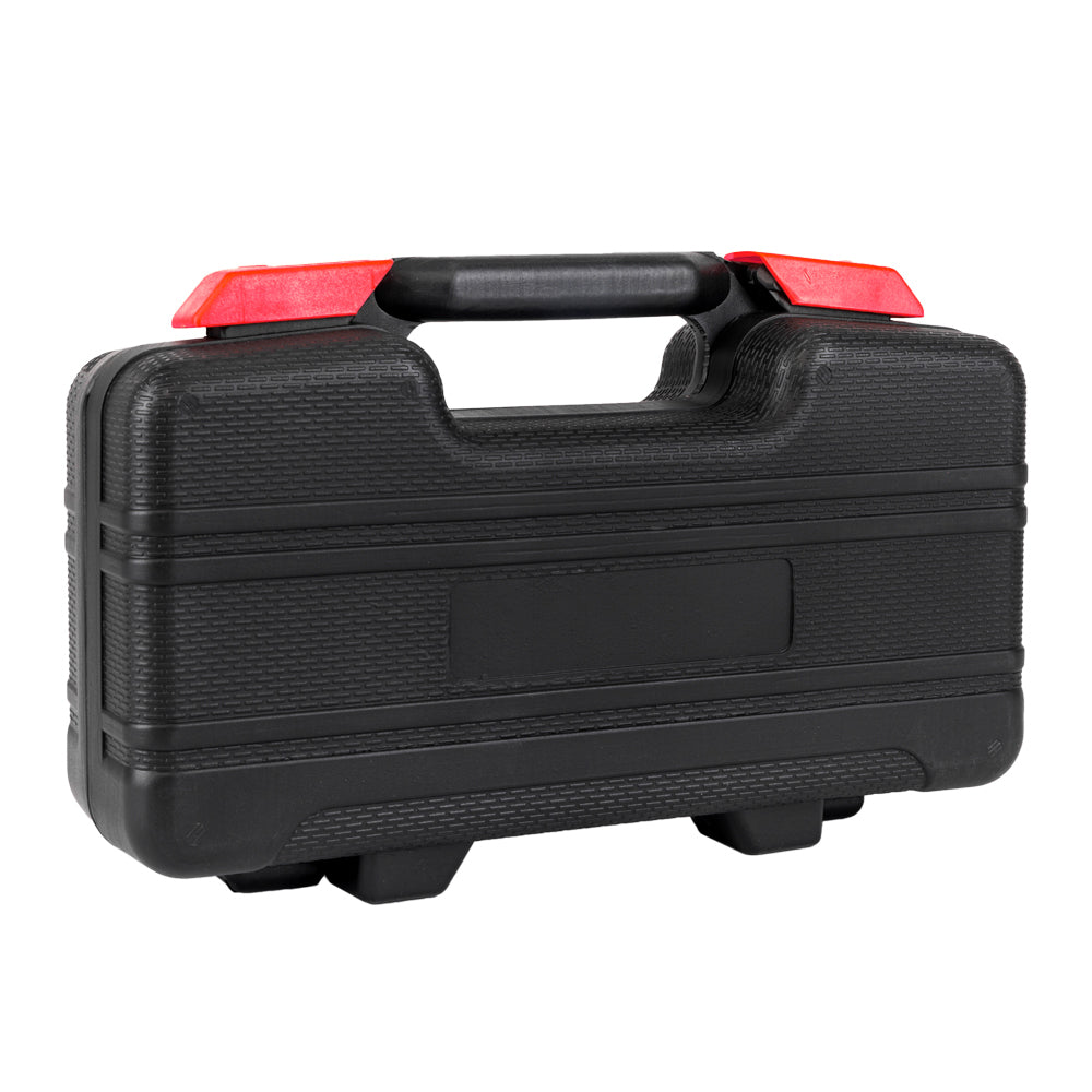 AEELLEEA-39 Piece Household Hand Tool Kit with Red Storage Case, Home Repair DIY Hand Tools Set with Hammer