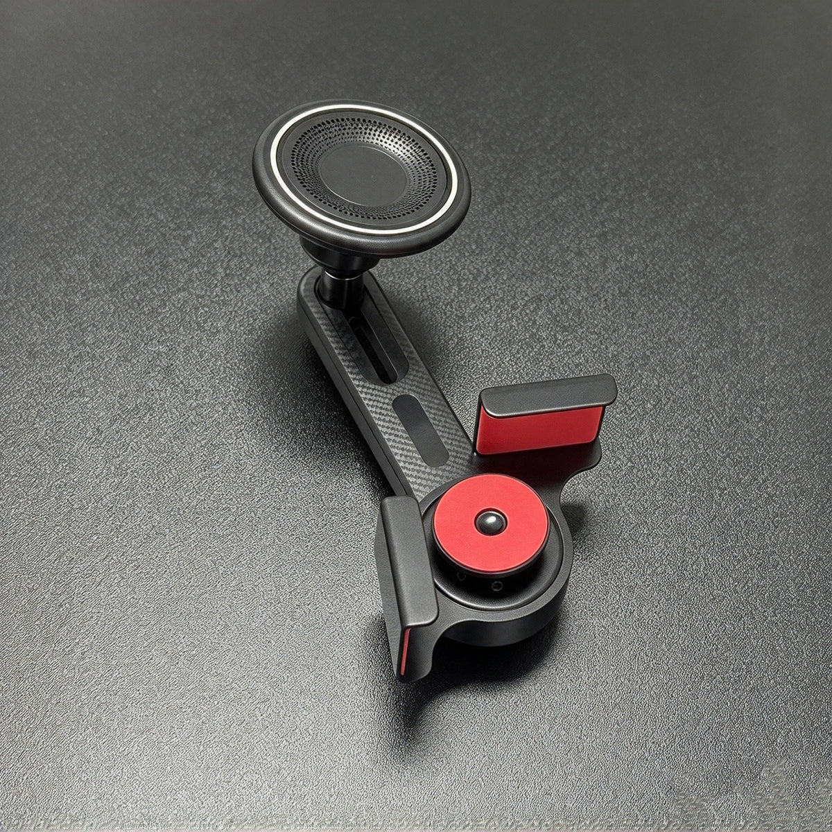 MagSafe Clip-On Alloy Magnetic Car Phone Mount for Tesla Model 3 / Model Y, Strong Magnetism, Compact Fold Hidden Design, No Wobble, Universal Phone Holder, Car Interior Accessory