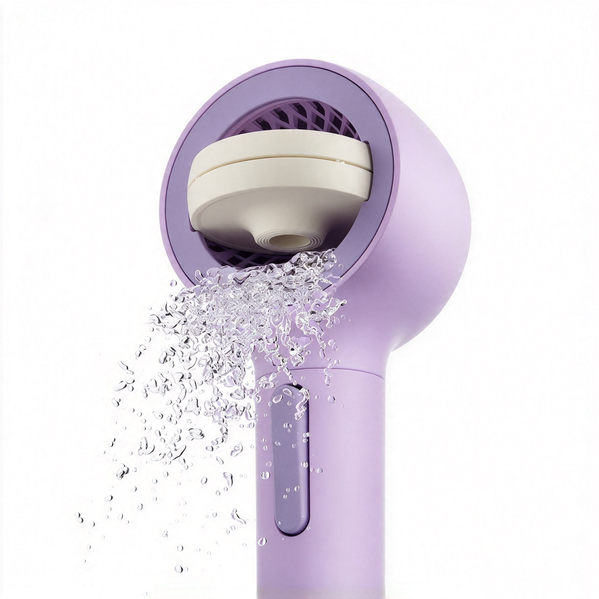 Handheld Shower Head with Reverse-Flush Cleaning, Micro-Spray Nozzles, Easy-Access Control Button and Hose Connection