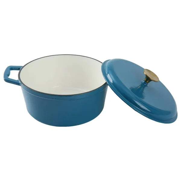 4.75 Quart Enameled Cast Iron Round Dutch Oven, Oven Safe Porcelain Enamel Pot, All Stovetop Compatible for Braising, Baking & Stewing`
