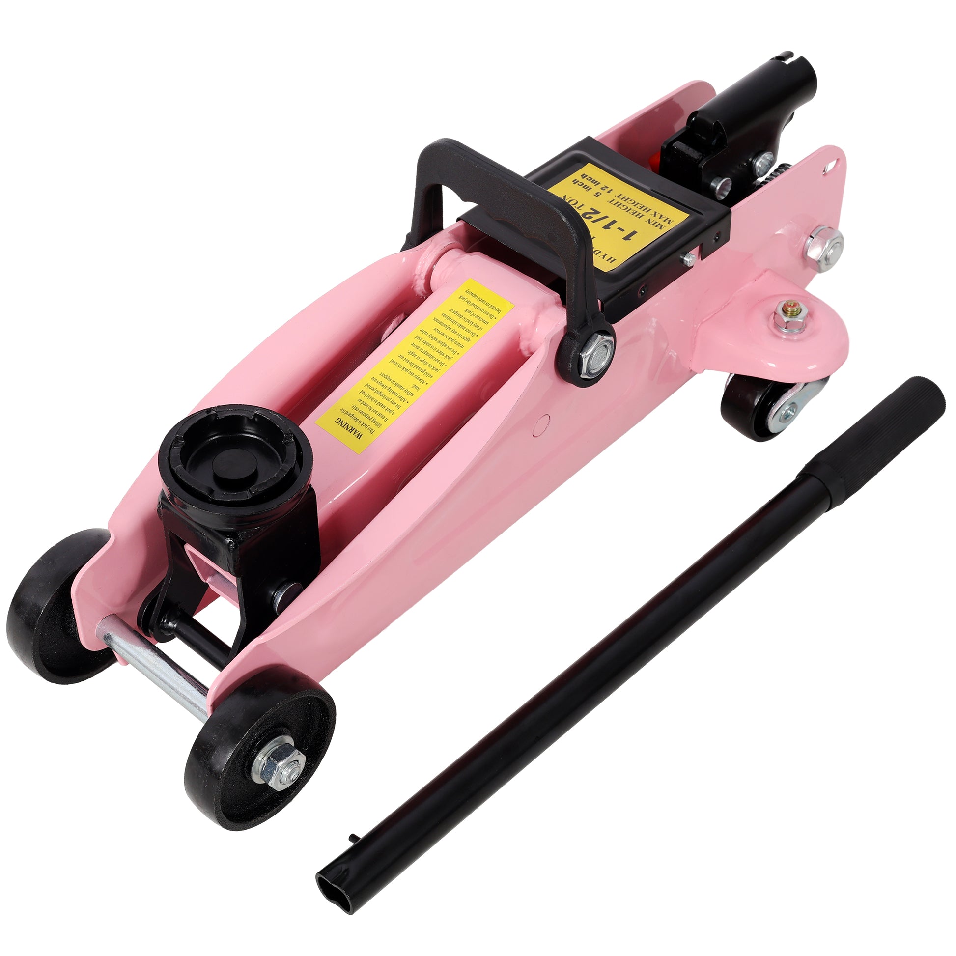 1.5 Ton Low Profile Floor Jack, Hydraulic Car Jack, Trailer Jack, Heavy Duty Steel Racing Jack, 3300lbs Lifting 5"-11.8